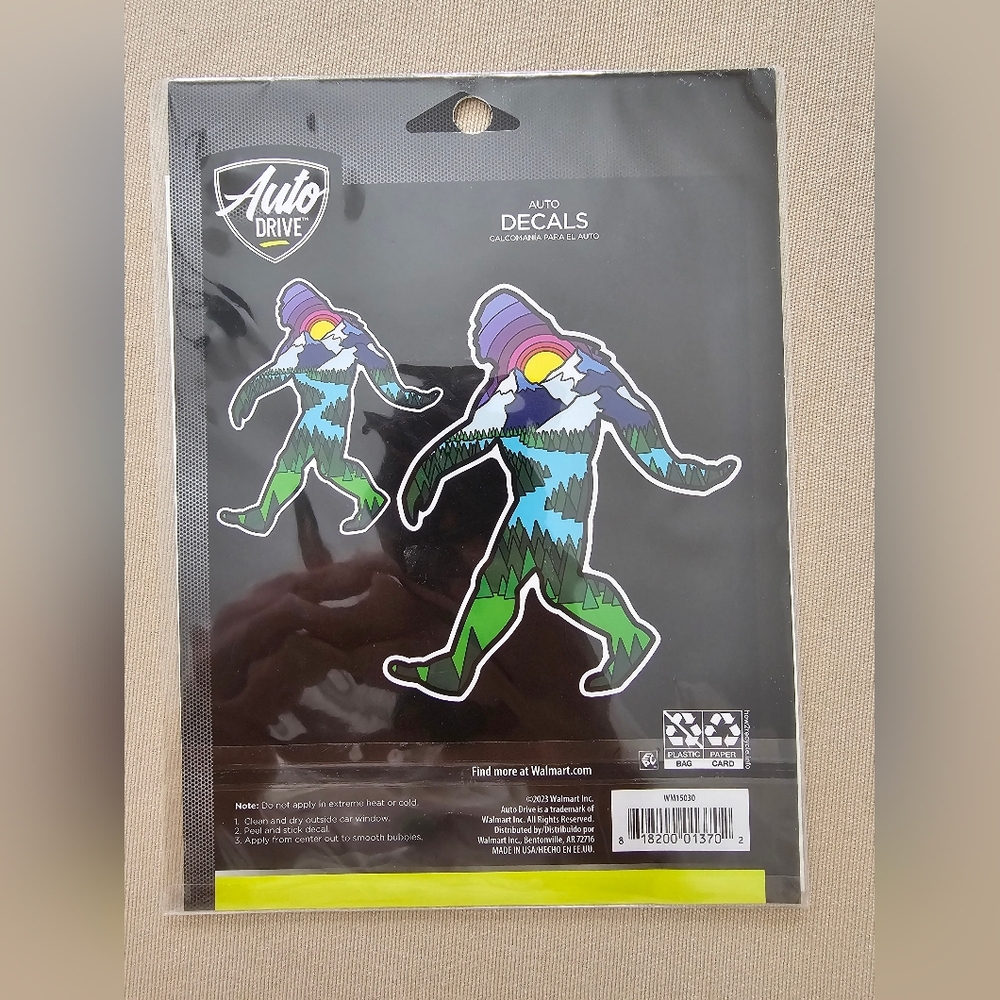 New! Auto Drive 2 Auto Decals Nature Bigfoot / Sasquatch - Picture 3 of 7
